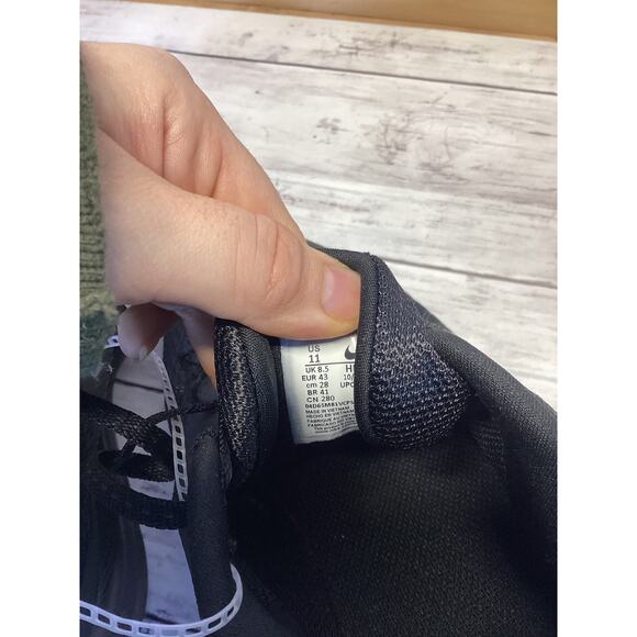 Nike Men's Downshifter 12 Road Running Shoes Triple Black - Size 11 - Picture 4 of 5